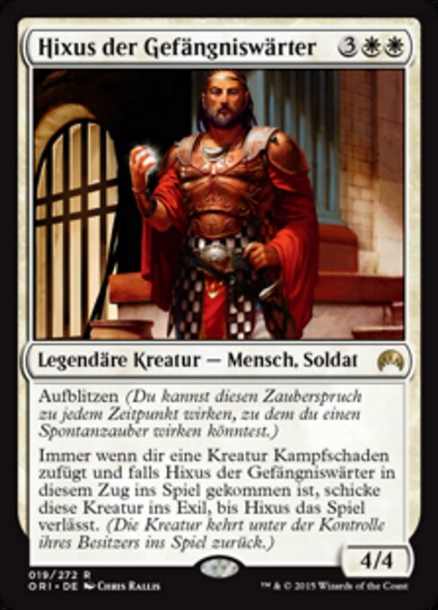 Hixus der Gefängniswärter ORI-19 Rare Played Deutsch Foil