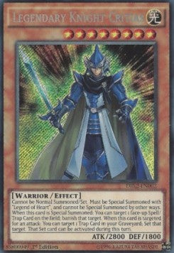 Legendärer Ritter Critias DRL2-002 Secret Rare Excellent Deutsch 1. Auflage
