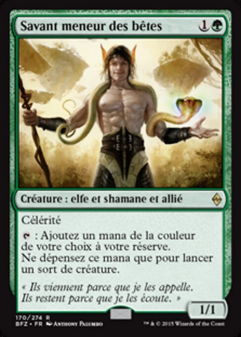 Beastcaller Savant BFZ-170 Rare Excellent Französisch
