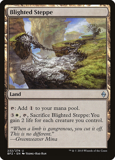 Blighted Steppe BFZ-232 Uncommon Excellent Englisch