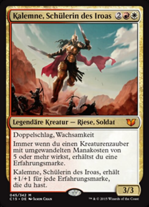 Kalemne, Schülerin des Iroas (V.1) C15-45 Mythic Excellent Deutsch