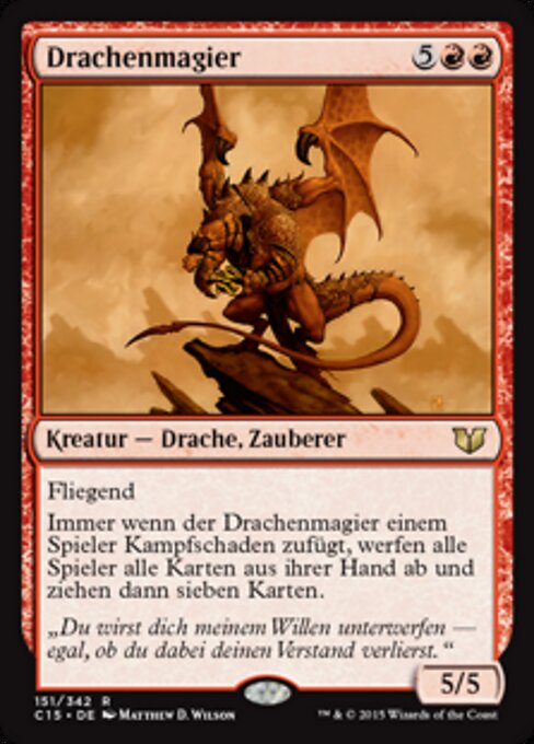 Drachenmagier C15-151 Rare Good Deutsch