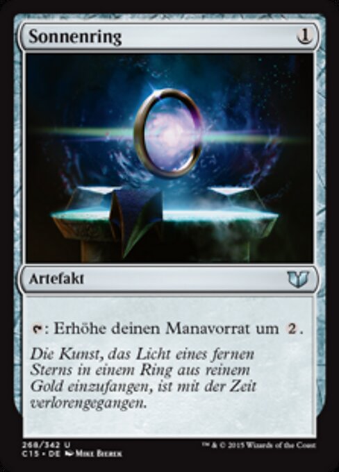 Sonnenring C15-268 Uncommon Light Played Deutsch