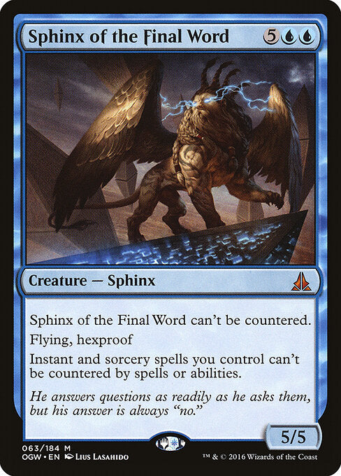 Sphinx des Letzten Wortes OGW-63 Mythic Excellent Englisch Foil