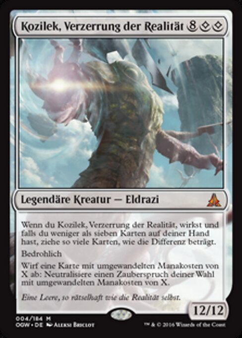 Kozilek, Verzerrung der Realität OGW-4 Mythic Light Played Deutsch