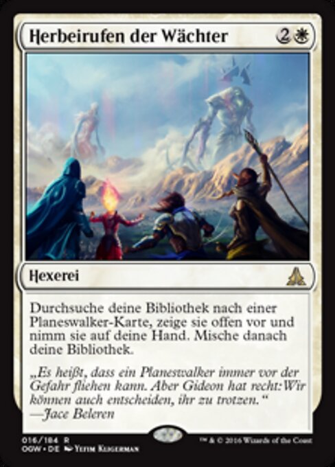 Herbeirufen der Wächter OGW-16 Rare Excellent Deutsch