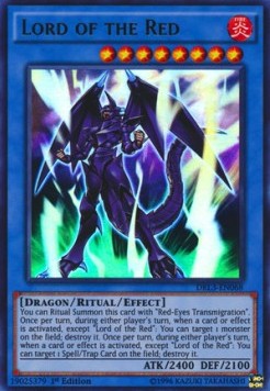 Herr des Rots DRL3-068 Ultra Rare Played Deutsch 1. Auflage