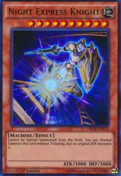 Nachtexpress-Ritter DRL3-072 Ultra Rare Light Played Deutsch 1. Auflage