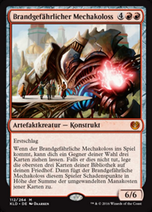 Brandgefährlicher Mechakoloss KLD-112 Mythic Excellent Deutsch