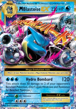 MBlastoise EX EVO-22 Ultra Rare Light Played Deutsch