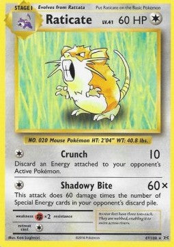 Raticate EVO-67 Rare Excellent Englisch