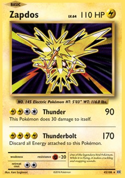 Zapdos EVO-42 Holo Rare Excellent Englisch