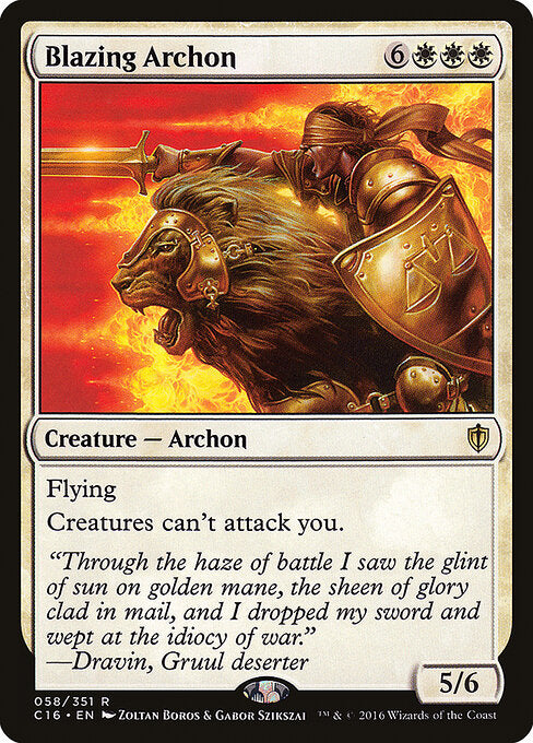 Blazing Archon C16-58 Rare Good Englisch