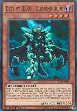 Destiny HERO - Diamond Dude DESO-009 Super Rare Excellent Englisch 1. Auflage