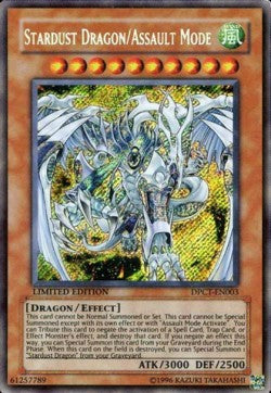 Sternenstaubdrache/Angriffsmodus (V.2) DPCT-003 Secret Rare Light Played Deutsch