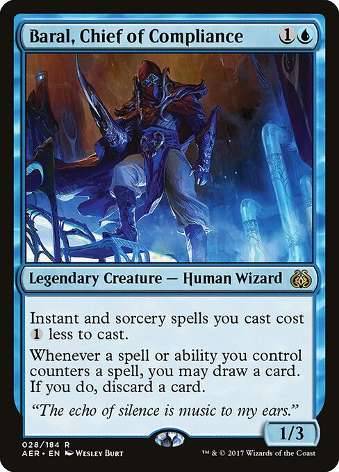 Baral, Oberster Regelüberwacher AER-28 Rare Light Played Englisch