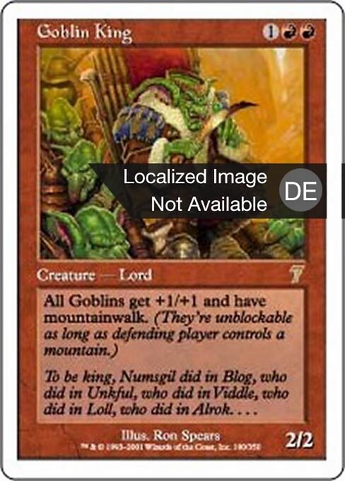 Goblinkönig 7ED-190 Rare Light Played Deutsch