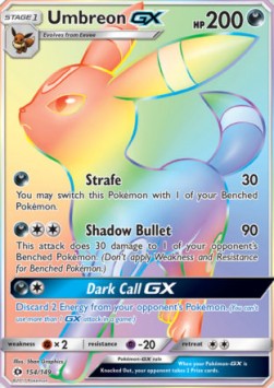 Nachtara GX SUM-154 Secret Rare Played Deutsch