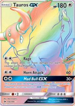 Tauros GX SUM-156 Secret Rare Near Mint Deutsch