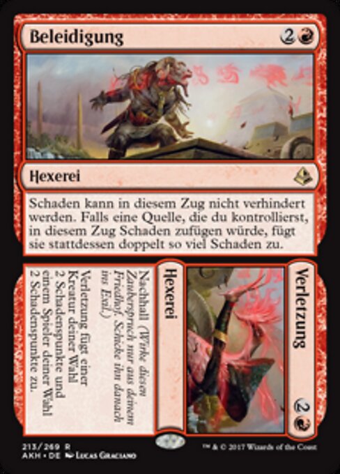 Beleidigung // Verletzung AKH-213 Rare Excellent Deutsch