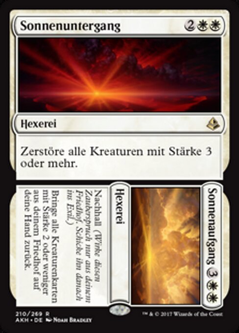 Sonnenuntergang // Sonnenaufgang AKH-210 Rare Excellent Deutsch