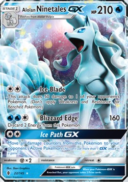 Alolan Vulnona GX GRI-22 Ultra Rare Excellent Deutsch