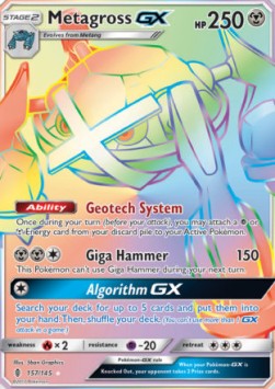 Metagross GX GRI-157 Secret Rare Excellent Deutsch