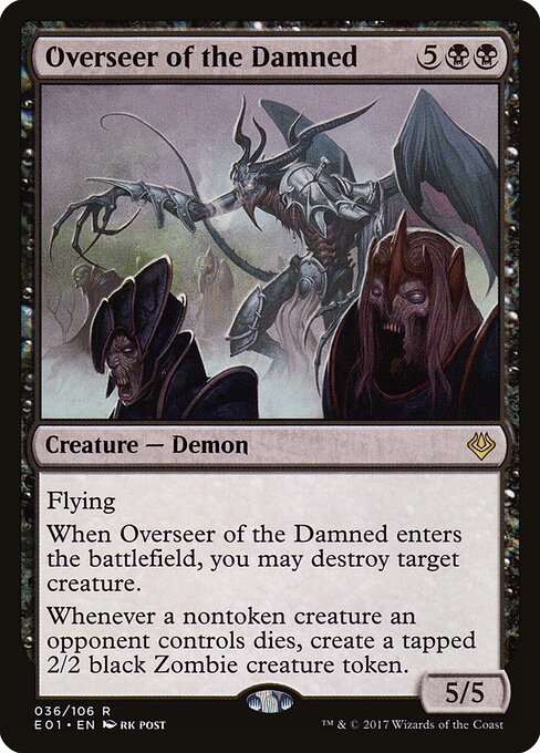 Overseer of the Damned E01-36 Rare Near Mint Englisch