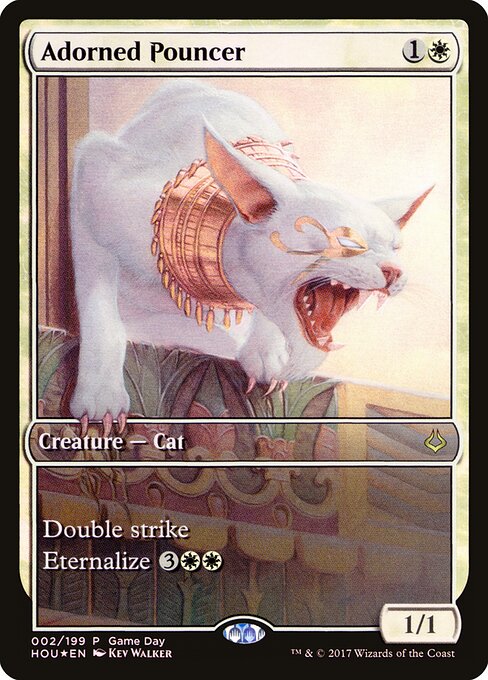 Geschmückte Raubkatze GDP-2 Rare Excellent Deutsch Foil