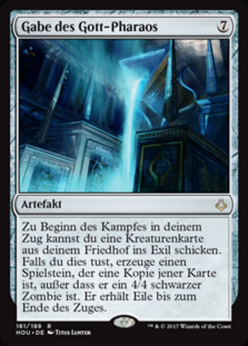 Gabe des Gott-Pharaos HOU-161 Rare Light Played Deutsch Foil
