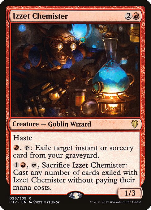 Izzet-Chemister C17-26 Rare Played Englisch