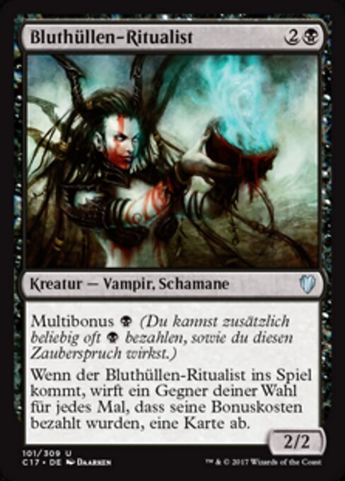 Bluthüllen-Ritualist C17-101 Uncommon Excellent Deutsch