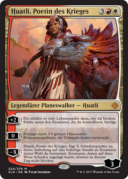Huatli, Poetin des Krieges XLN-224 Mythic Excellent Deutsch