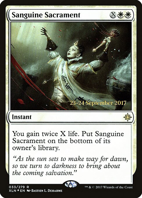 Blutrotes Sakrament XLNP-33 Rare Excellent Deutsch Foil