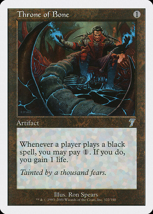 Throne of Bone 7ED-322 Uncommon Good Englisch Foil