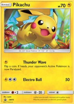 Pikachu SM-76 Promo Excellent Deutsch