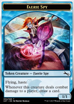 Faerie Spy Token (Blue 1/1) UST-T04 Token Excellent Englisch Foil