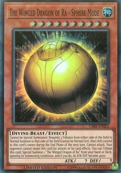 The Winged Dragon of Ra - Sphere Mode CIBR-SE2 Super Rare Excellent Italienisch