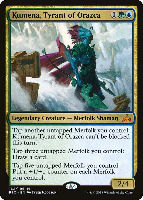 Kumena, Tyrant of Orazca RIX-162 Mythic Excellent Englisch