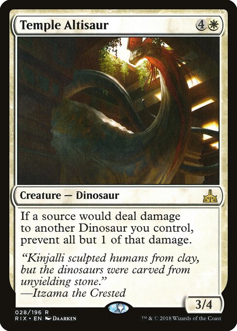 Tempel-Altisaurus RIX-28 Rare Good Englisch