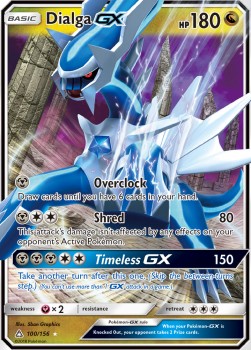 Dialga GX UPR-100 Ultra Rare Played Deutsch