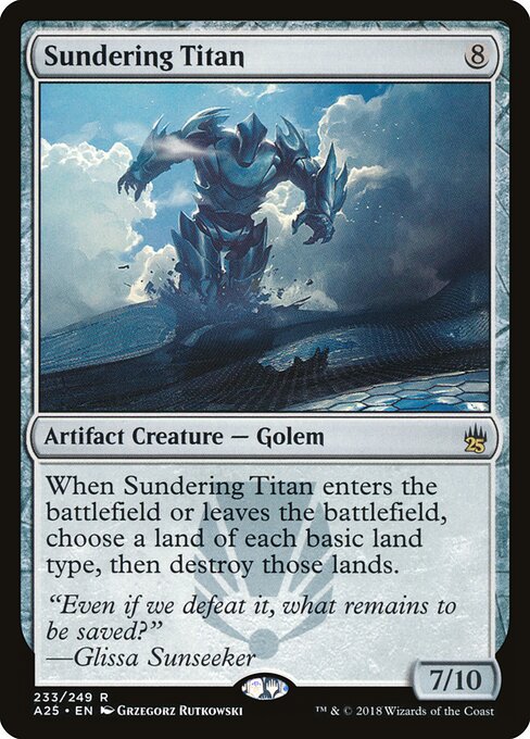 Sundering Titan A25-233 Rare Good Englisch Foil
