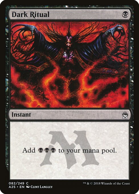 Dark Ritual A25-82 Common Excellent Englisch
