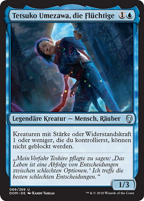 Tetsuko Umezawa, die Flüchtige DOM-69 Uncommon Near Mint Deutsch