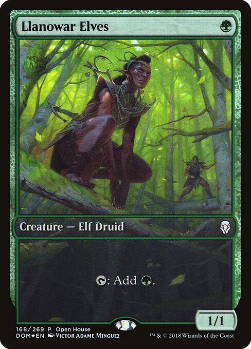 Llanowar Elves OH-168 Common Light Played Englisch Foil