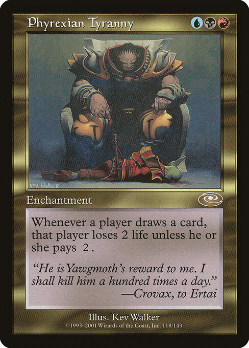 Phyrexian Tyranny PLS-118 Rare Excellent Englisch