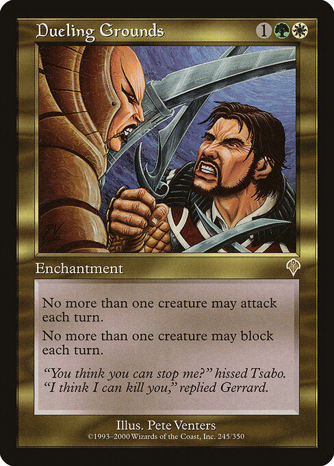 Dueling Grounds INV-245 Rare Light Played Englisch