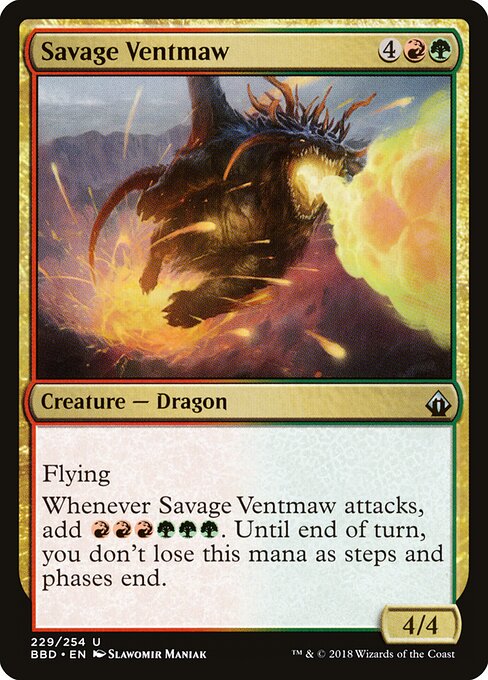 Savage Ventmaw BBD-229 Uncommon Excellent Englisch Foil