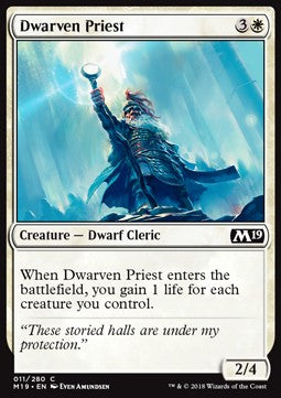 Zwergenpriester M19-11 Common Excellent Deutsch Foil