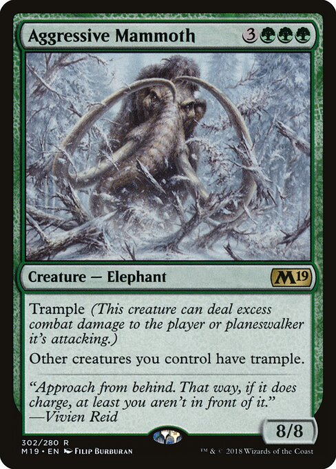 Aggressive Mammoth M19-302 Rare Excellent Englisch